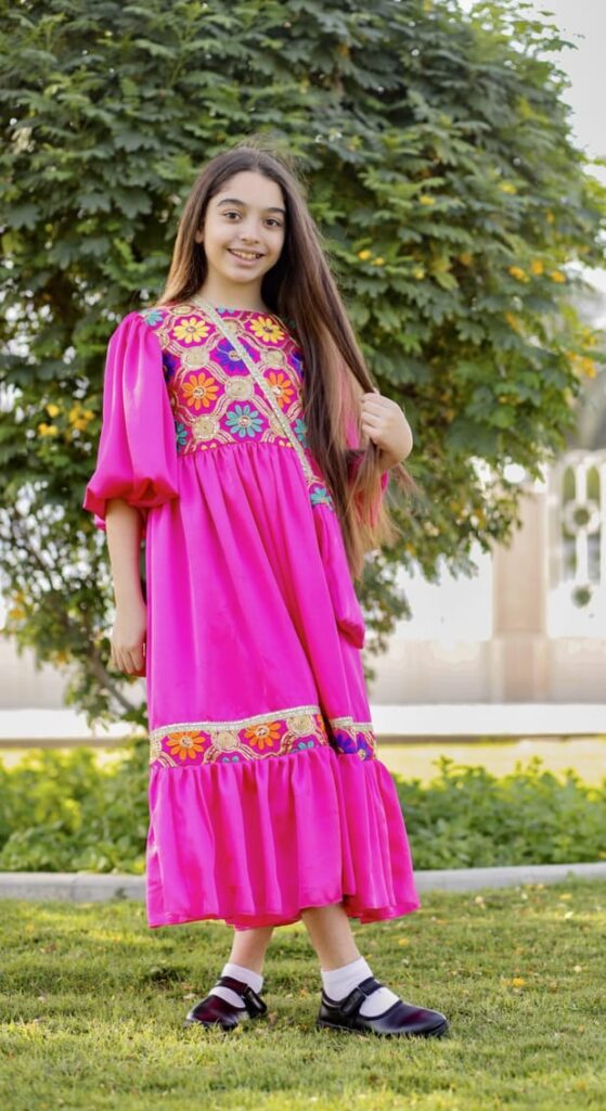 A beautiful Girls Traditional Dress from Lamora Tailoring Factory.